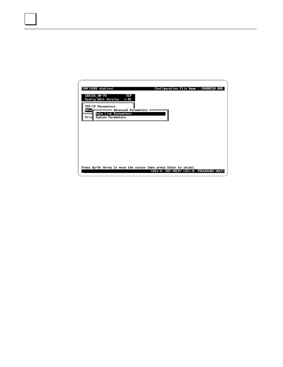 Advanced parameters menu | GE GEFanuc Automation Programmable Control Products TCP/IP Ethernet Communications for the Series 90t-70 PLC GFK-1004B User Manual | Page 76 / 268