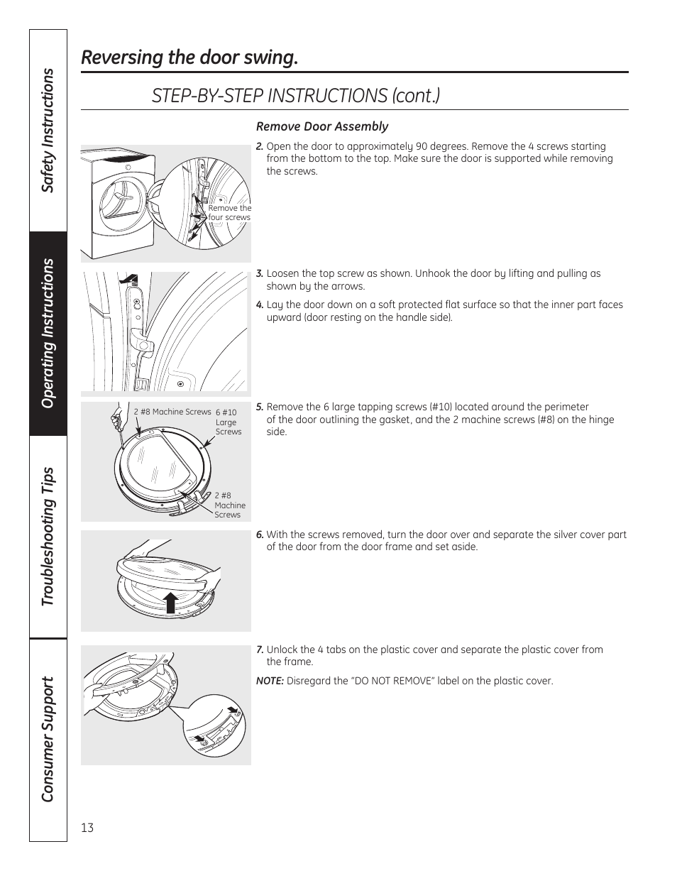 GE DBVH520 User Manual | Page 13 / 56