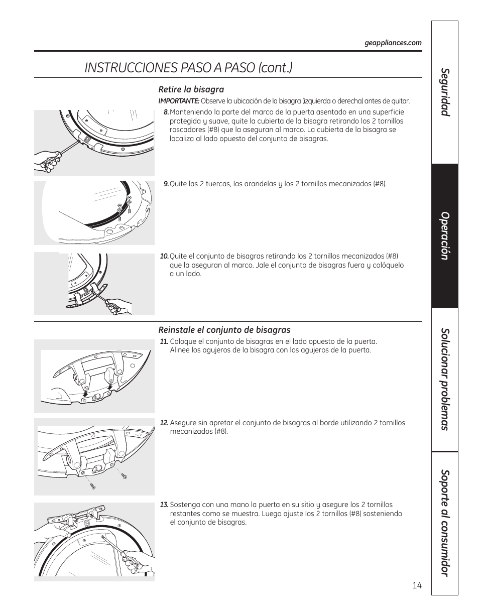 Instruccionespasoapaso(cont.) | GE DBVH520 User Manual | Page 42 / 56