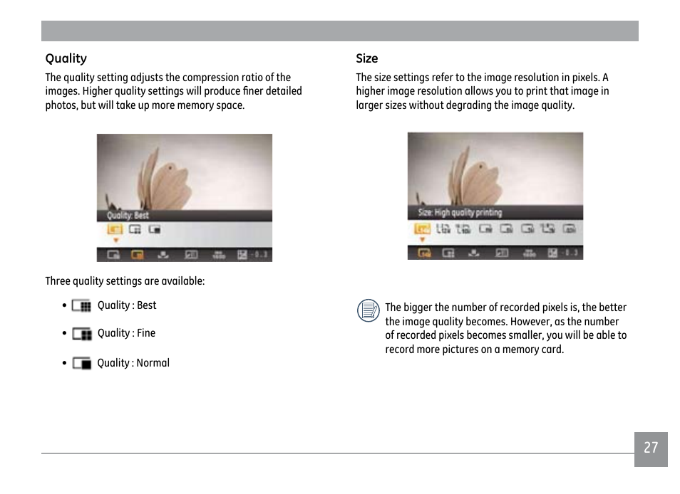 GE PJ1 User Manual | Page 30 / 91