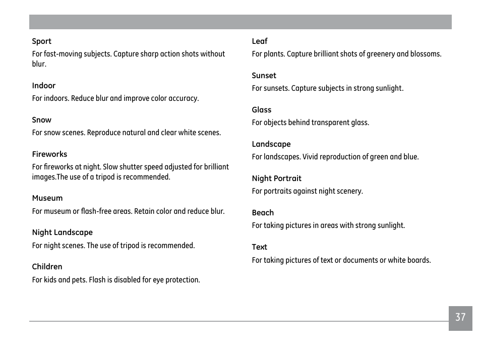 GE PJ1 User Manual | Page 40 / 91