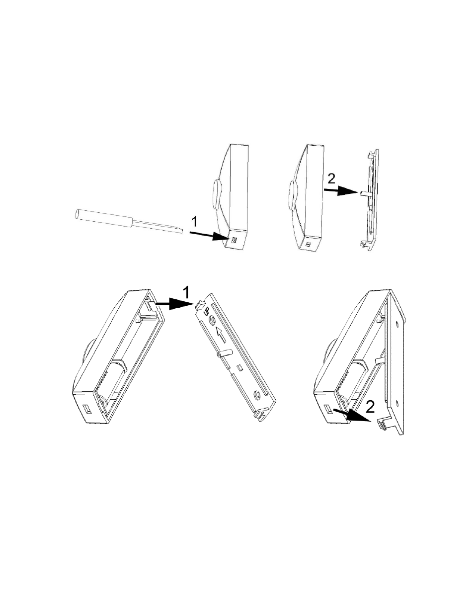 Push button mounting instructions | GE 19208 User Manual | Page 5 / 9
