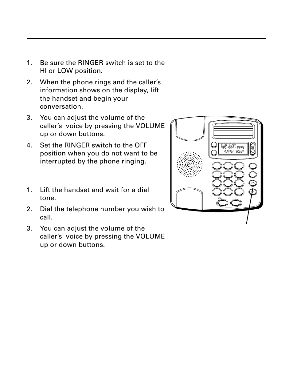 Telephone basics, Receiving a phone call, Placing a phone call | Elephone, Asics, Eceiving, Hone, Lacing | GE 29299 User Manual | Page 21 / 72