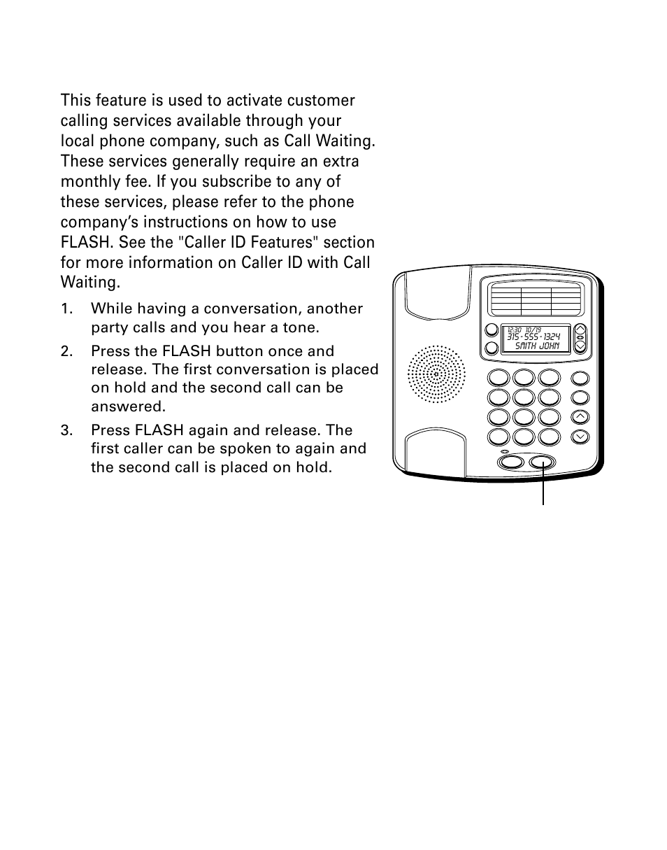 Flash, Lash, Flash button | GE 29299 User Manual | Page 24 / 72