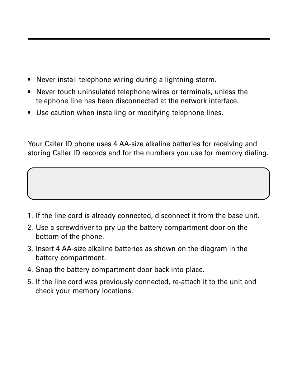 Installation & setup, Important installation information, Installing the batteries | Nstallation, Etup, Mportant, Nformation, Nstalling, Atteries | GE 29299 User Manual | Page 6 / 72