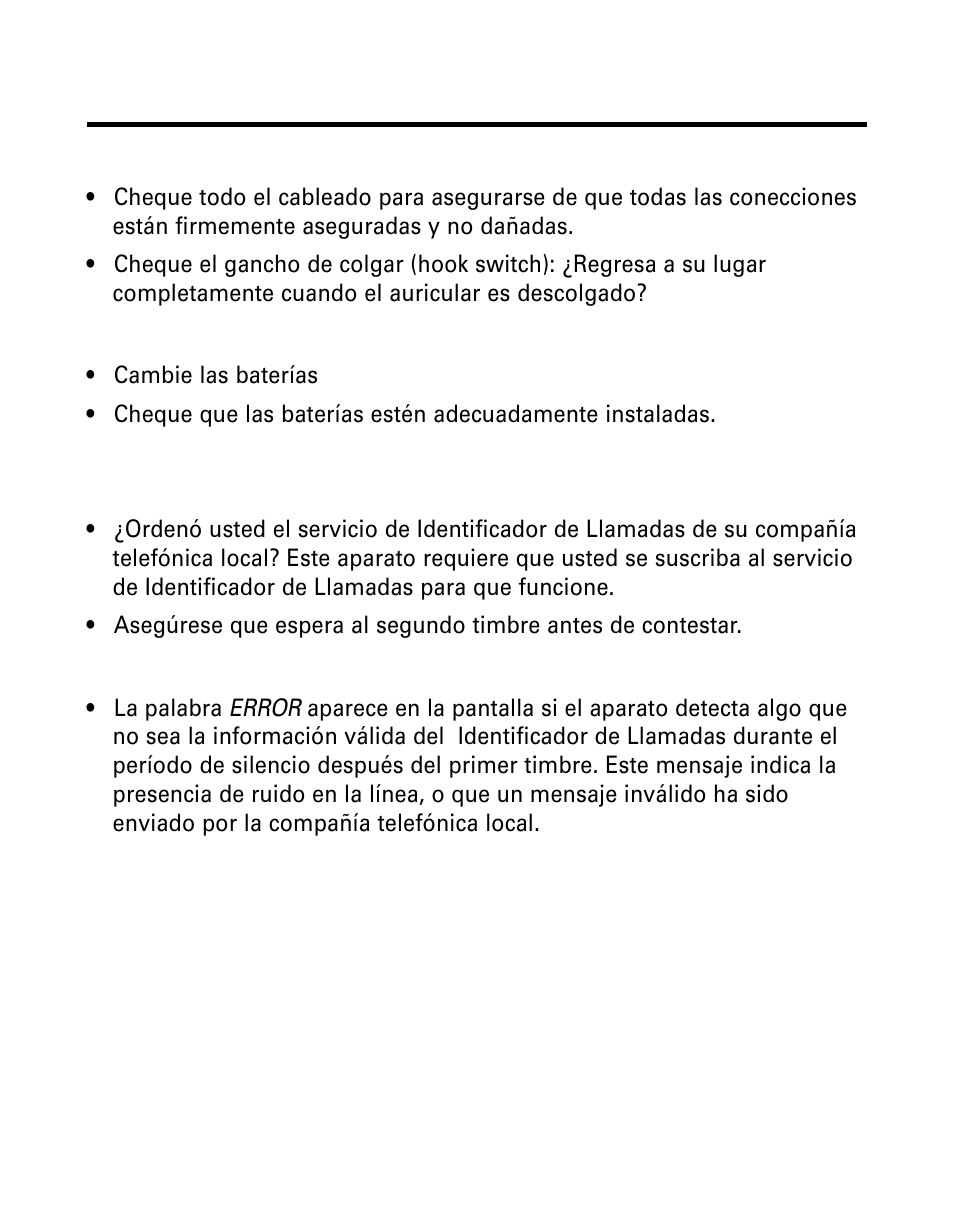 Detección de averías, Etección, Verías | GE 29299 User Manual | Page 66 / 72