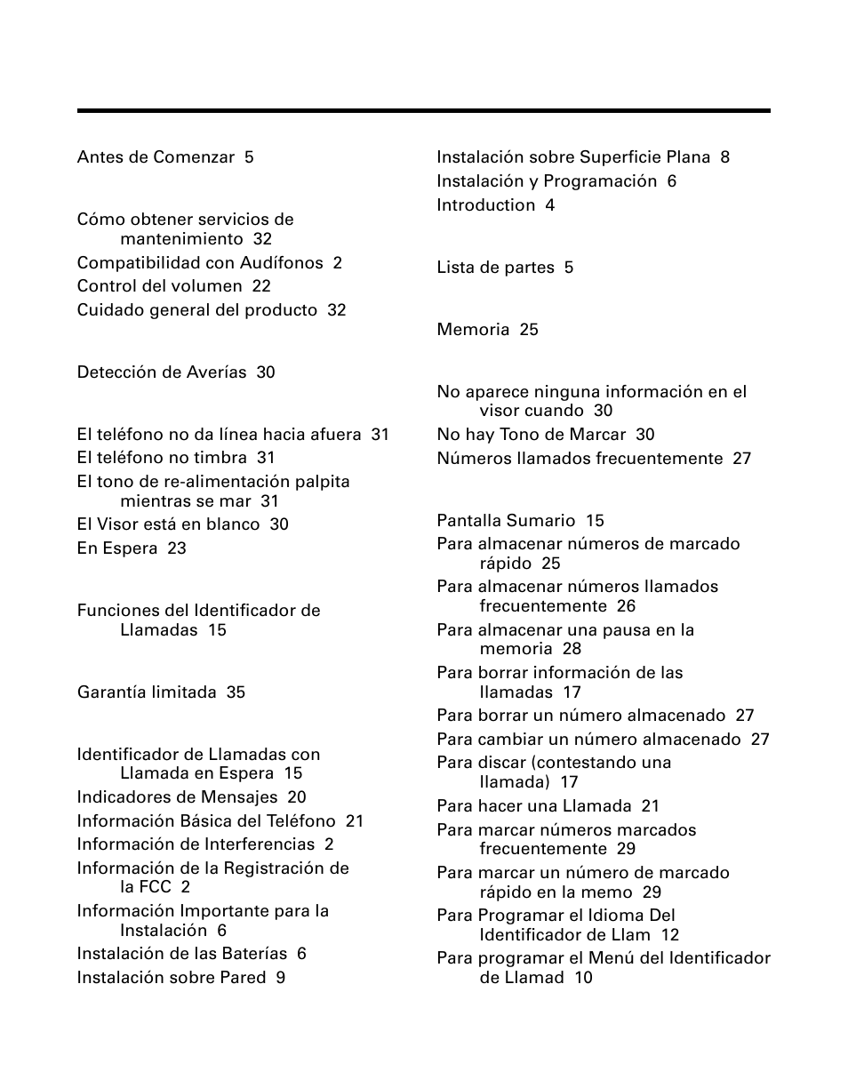 Indice, Ndice | GE 29299 User Manual | Page 69 / 72