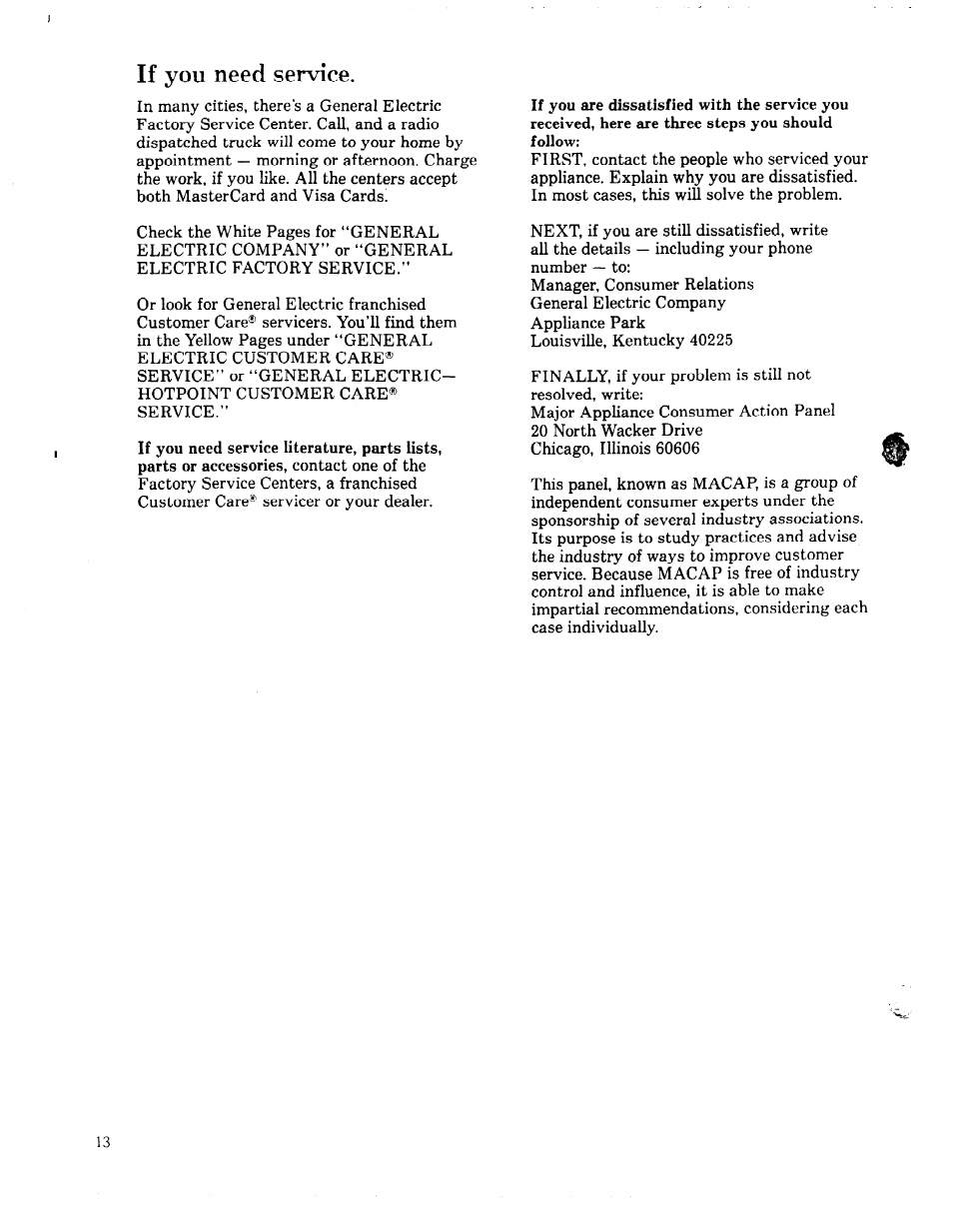 Numldcr — to | GE 49-5301-1 User Manual | Page 14 / 16
