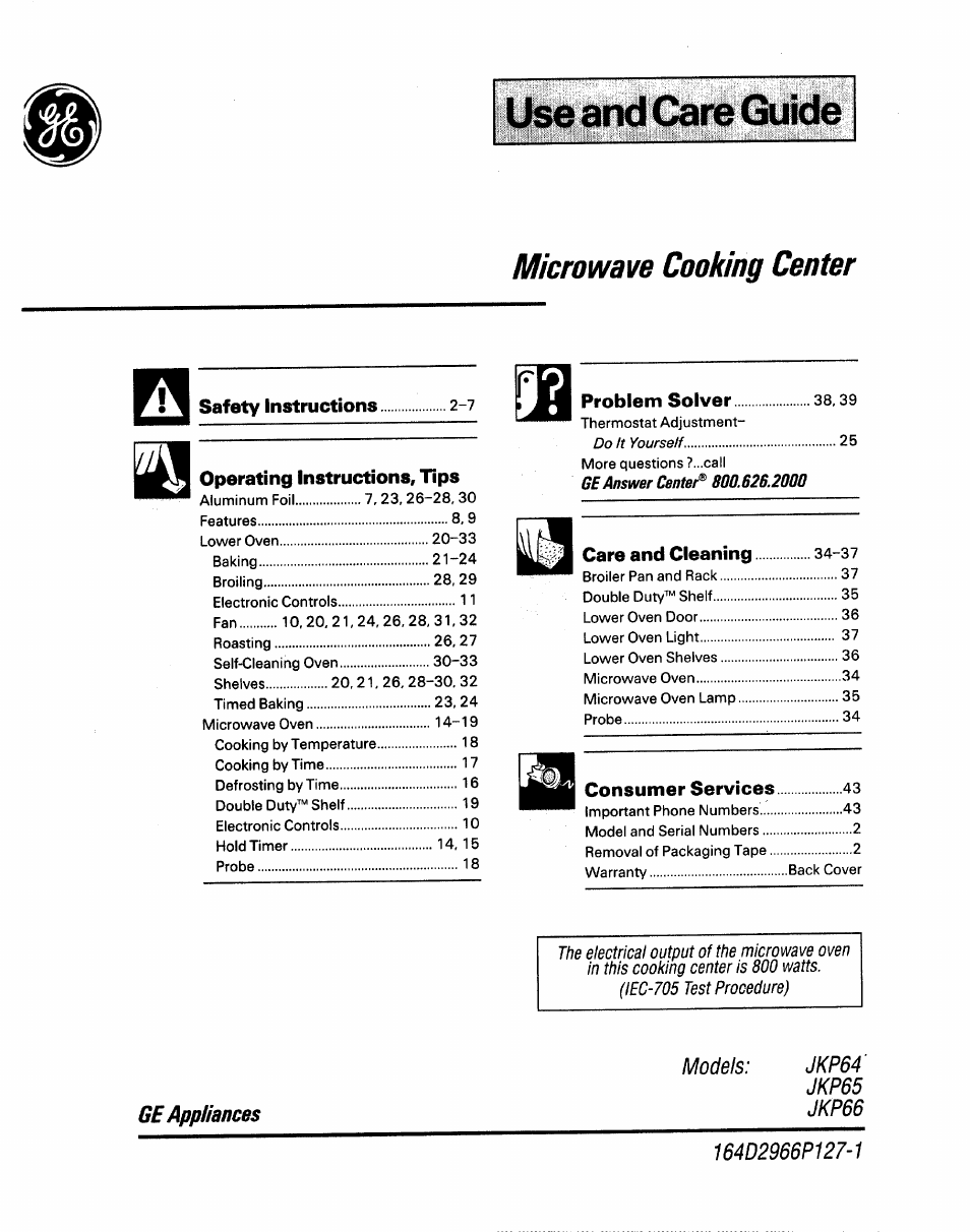 GE 164D2966P127-I User Manual | 44 pages