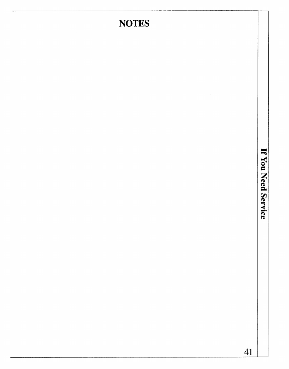If you need service | GE 164D2966P127-I User Manual | Page 41 / 44