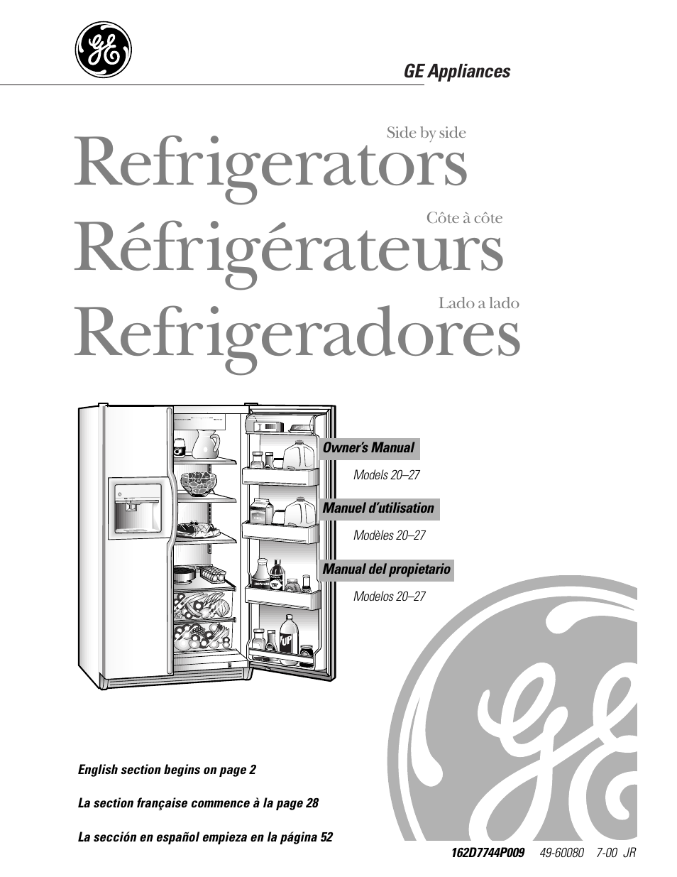 GE 49-60080 7-00 JR User Manual | 76 pages