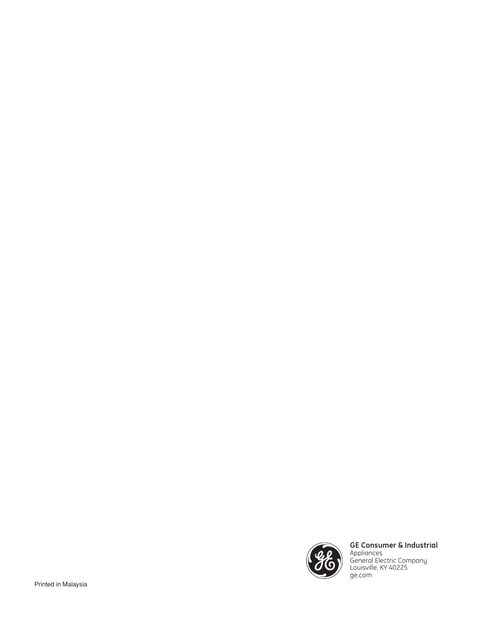GE ZMC1095 User Manual | Page 36 / 36