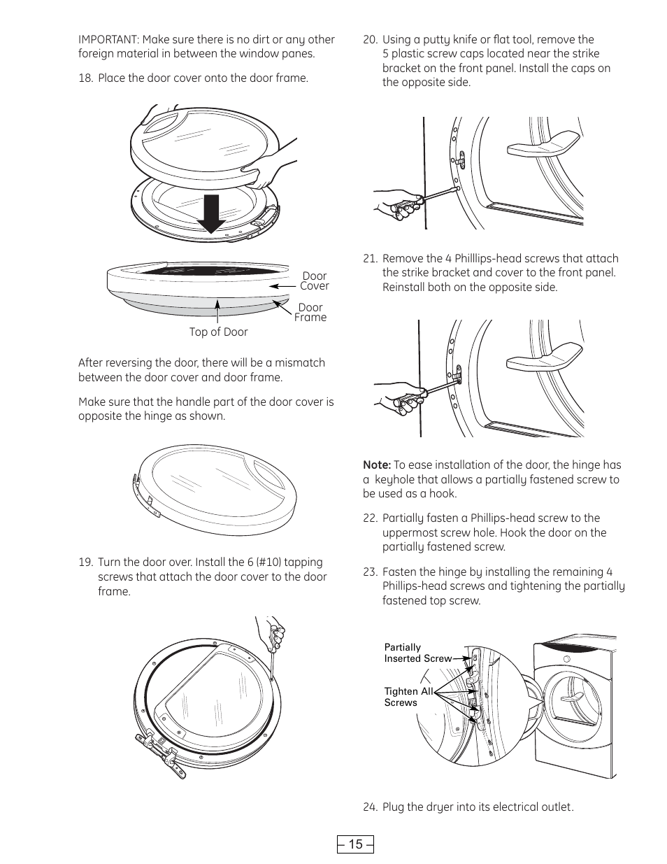 GE DCVH515 User Manual | Page 15 / 50