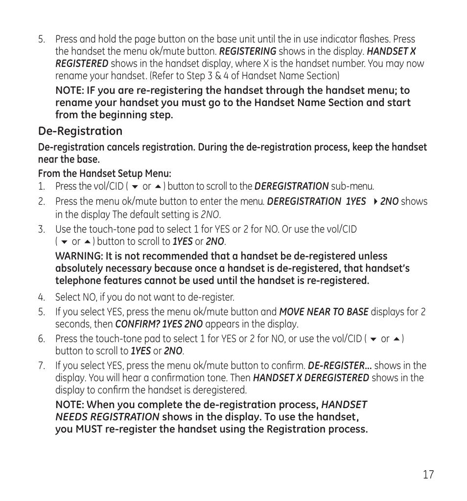 GE 28115 Series User Manual | Page 17 / 84