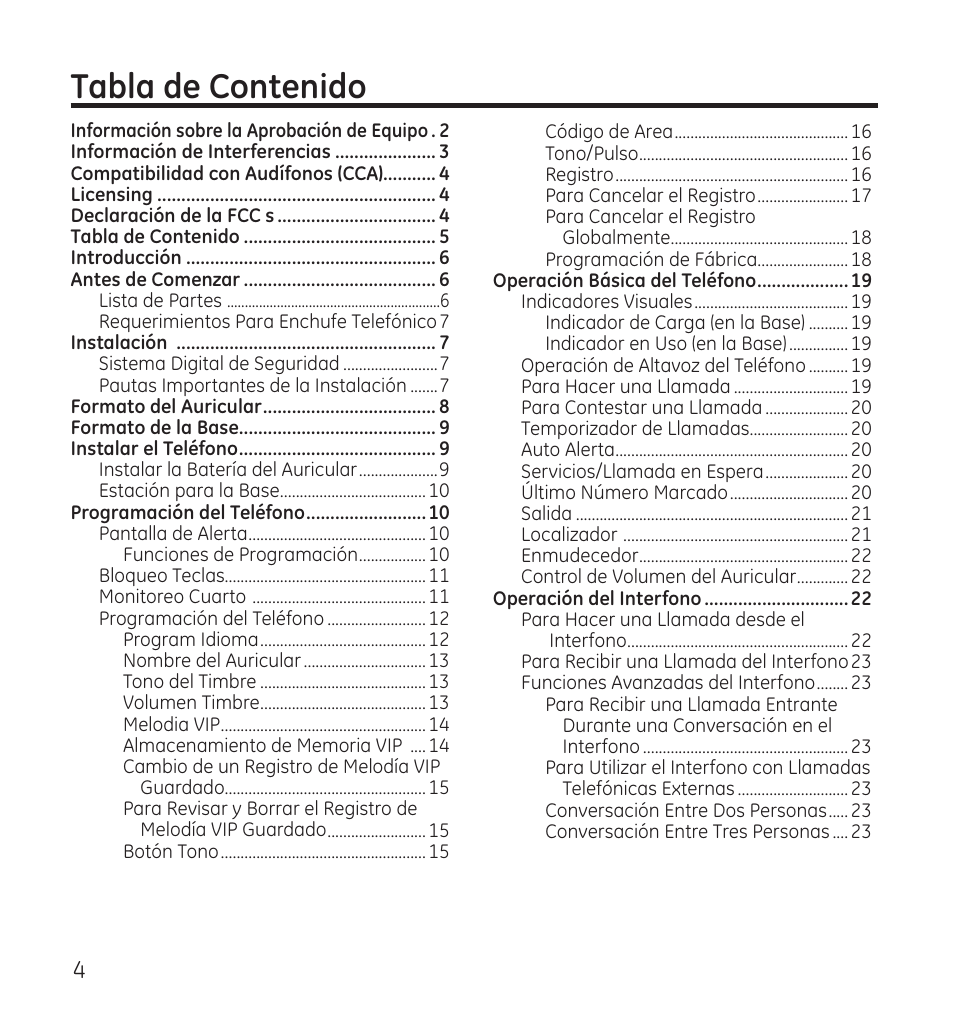 GE 28115 Series User Manual | Page 46 / 84