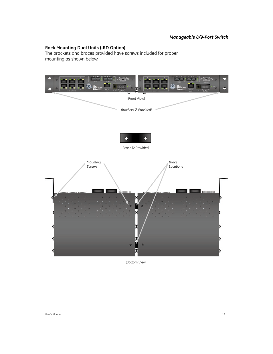 Manageable 8/9-port switch | GE EtherNAV D7600 Series User Manual | Page 19 / 90