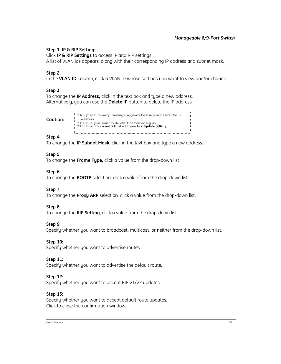 GE EtherNAV D7600 Series User Manual | Page 73 / 90