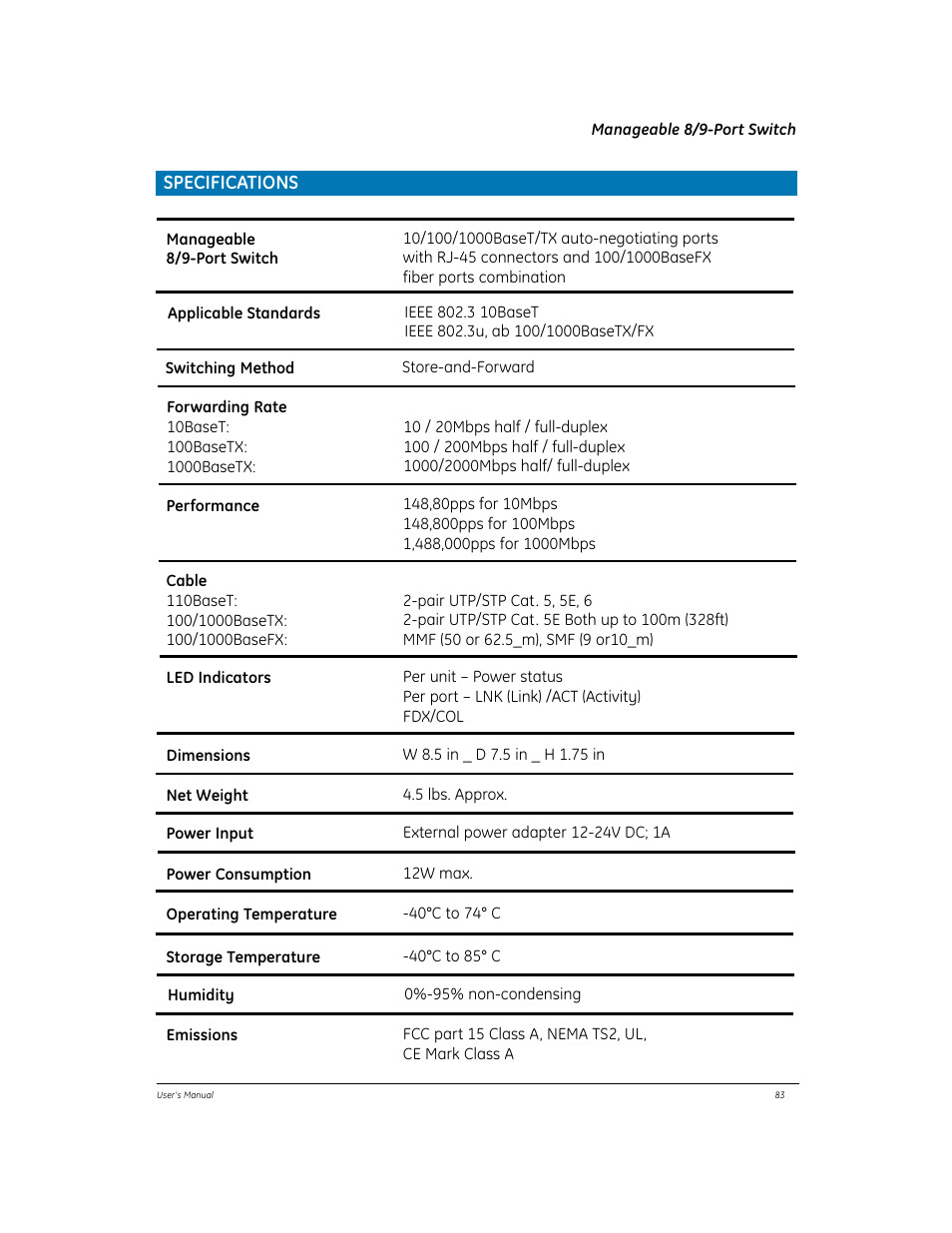 GE EtherNAV D7600 Series User Manual | Page 87 / 90