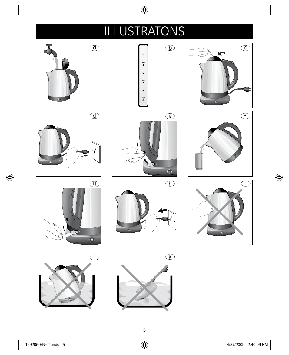Illustratons | GE 169205 User Manual | Page 5 / 9