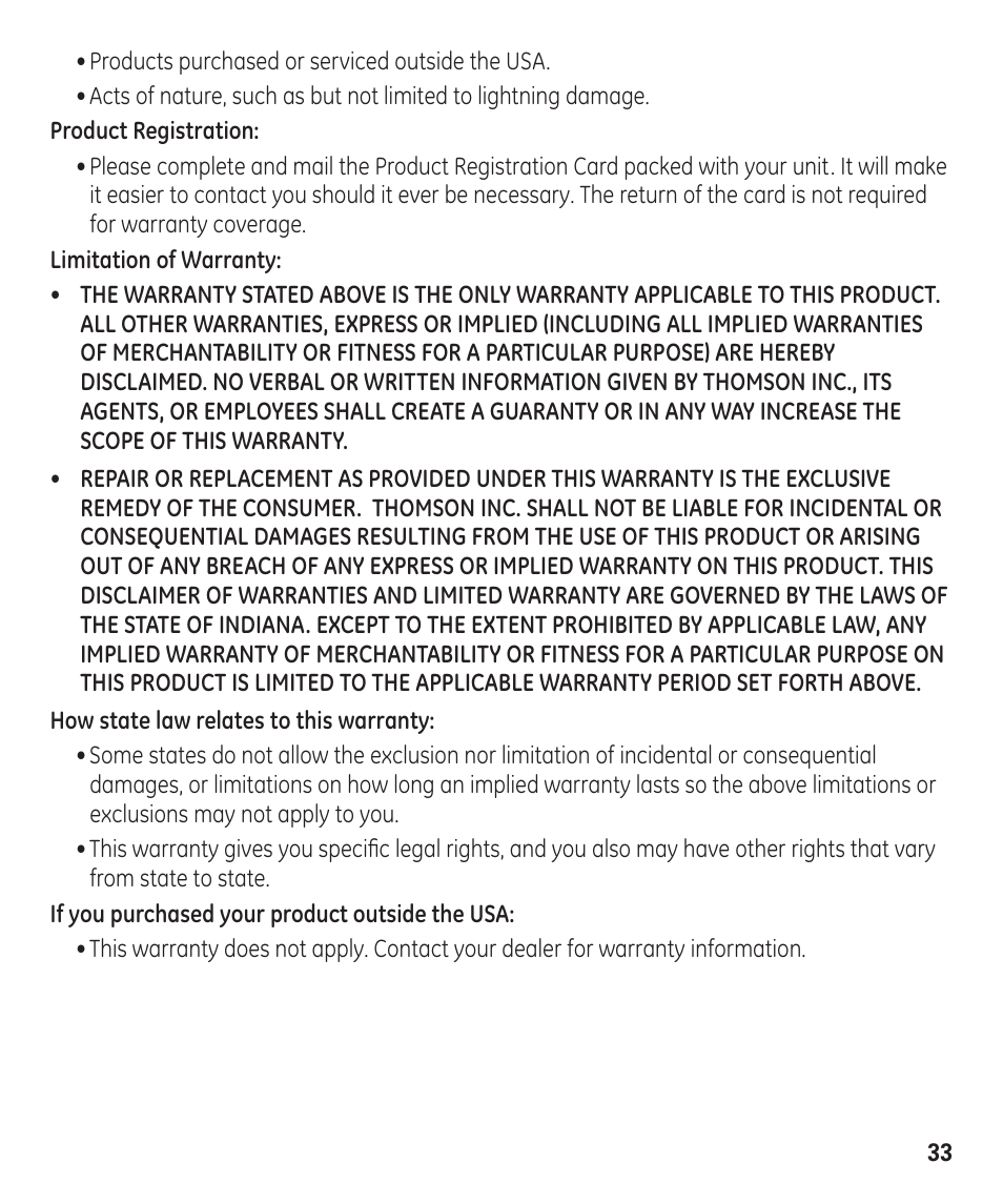GE 55927740 User Manual | Page 33 / 72