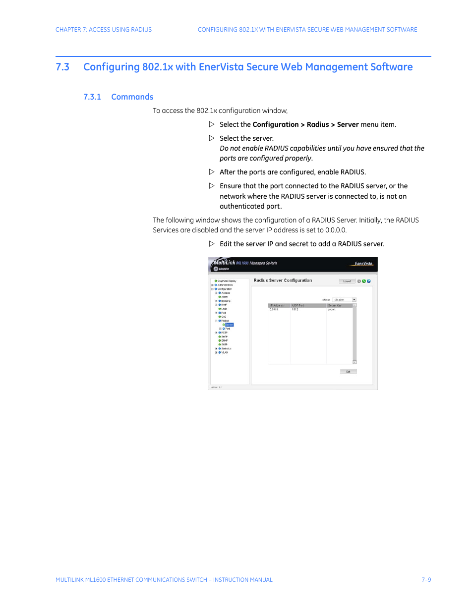 1 commands, Software -9, Ommands | GE ML1600 User Manual | Page 121 / 324