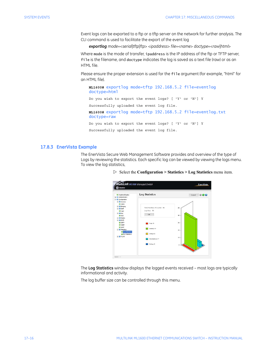 3 enervista example, Ista, Xample | GE ML1600 User Manual | Page 278 / 324