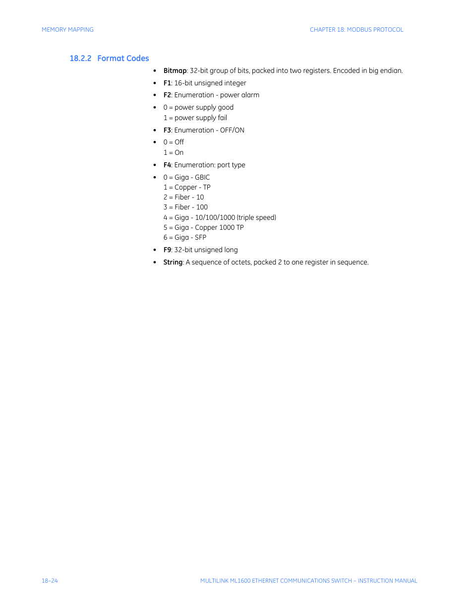 2 format codes, Ormat, Odes | GE ML1600 User Manual | Page 314 / 324