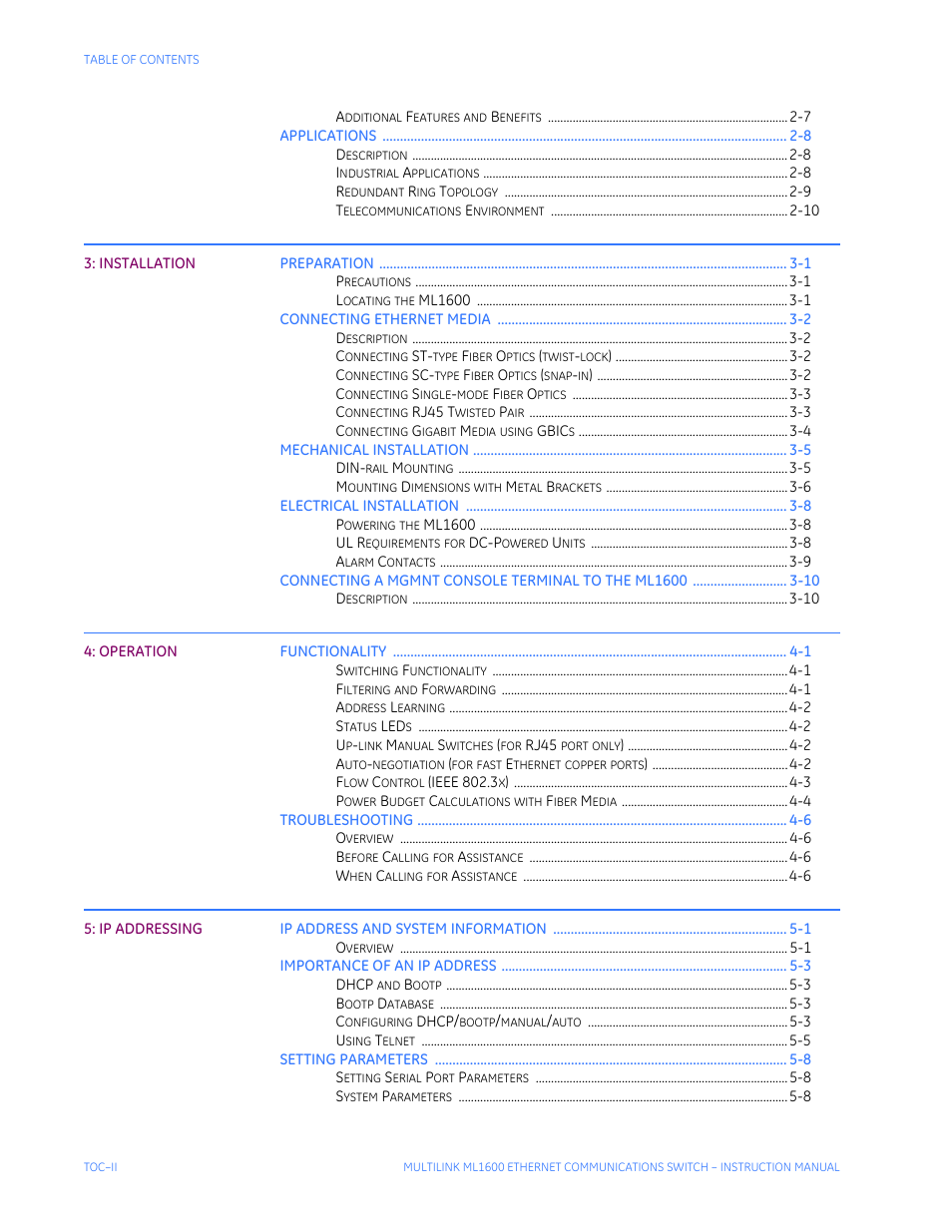 GE ML1600 User Manual | Page 4 / 324