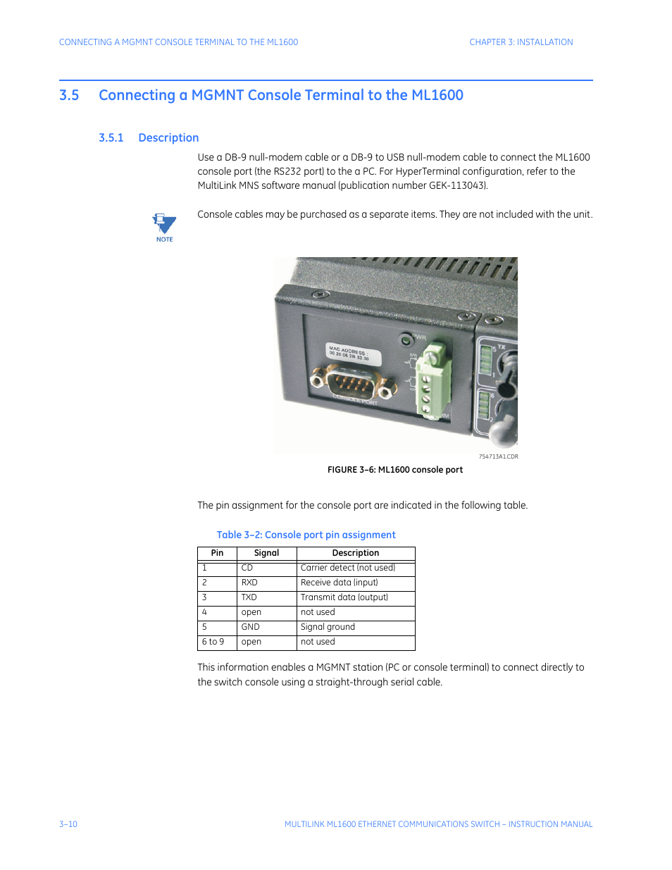 1 description, Escription | GE ML1600 User Manual | Page 56 / 324