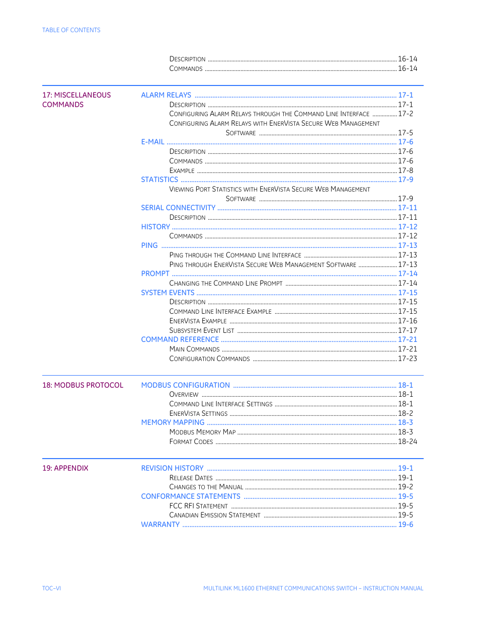 GE ML1600 User Manual | Page 8 / 324