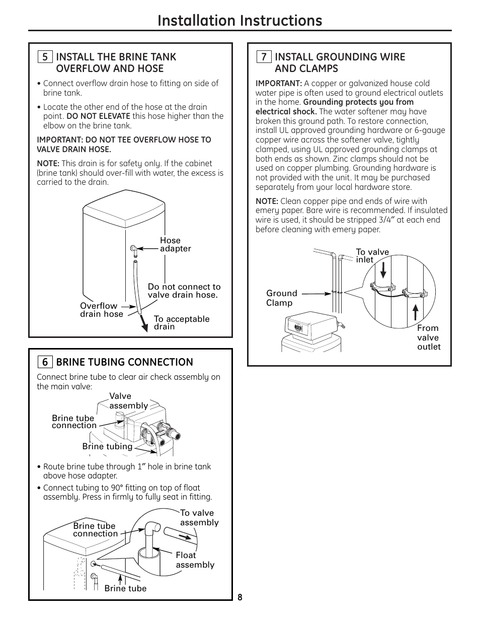 Installation instructions | GE GNPR40L User Manual | Page 8 / 36