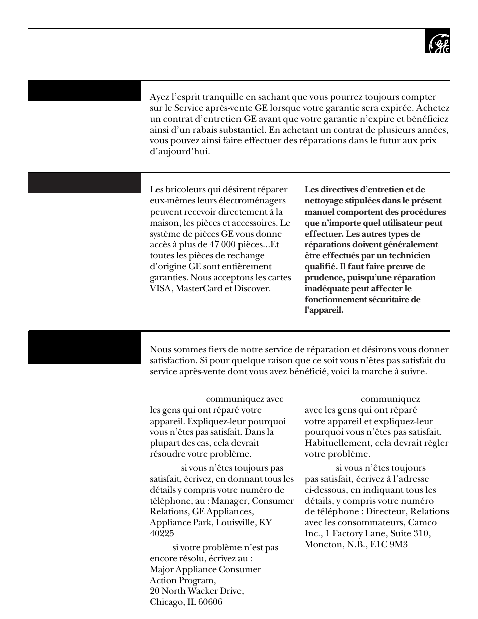 GE DNSR473 User Manual | Page 47 / 76