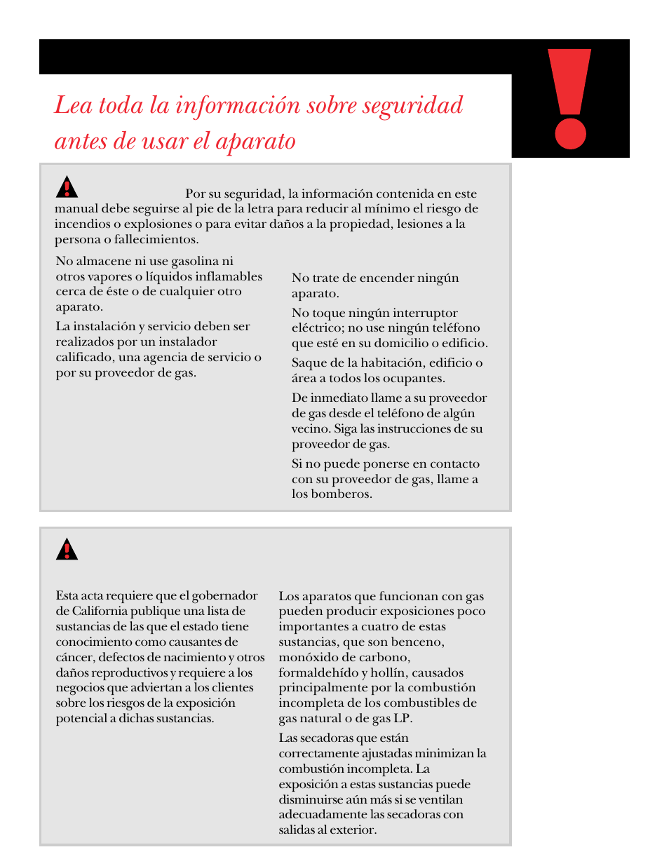 Información importante de seguridad | GE DNSR473 User Manual | Page 53 / 76