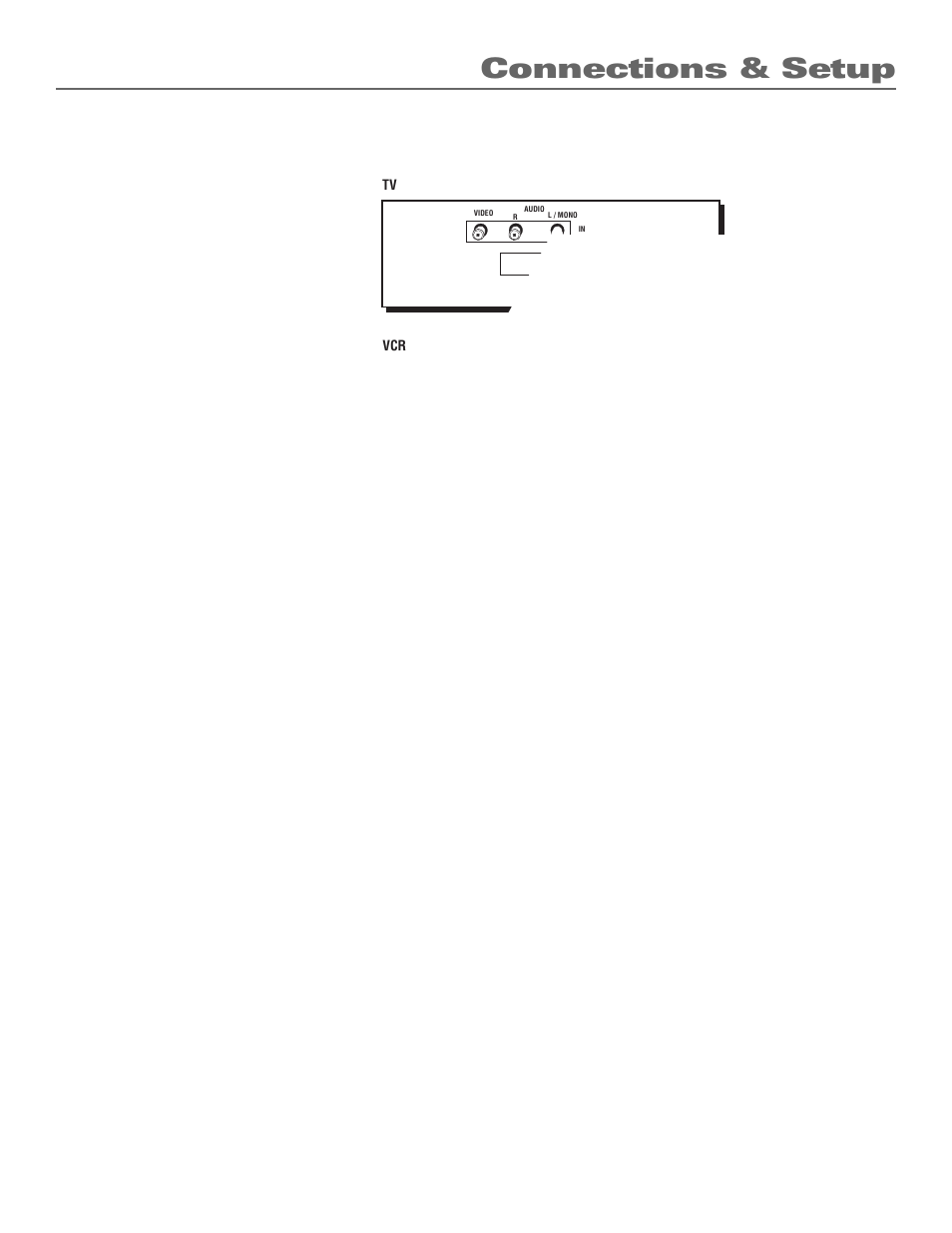 Tv + vcr + satellite receiver, Connections & setup, Go to page 11 | Chapter 1 9 | GE VG4250 User Manual | Page 11 / 56