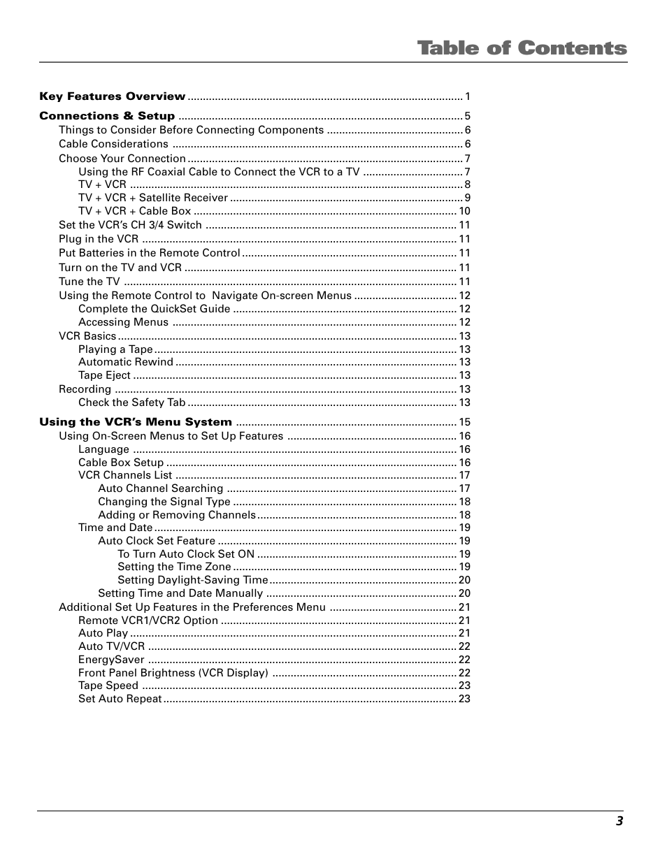 GE VG4250 User Manual | Page 5 / 56
