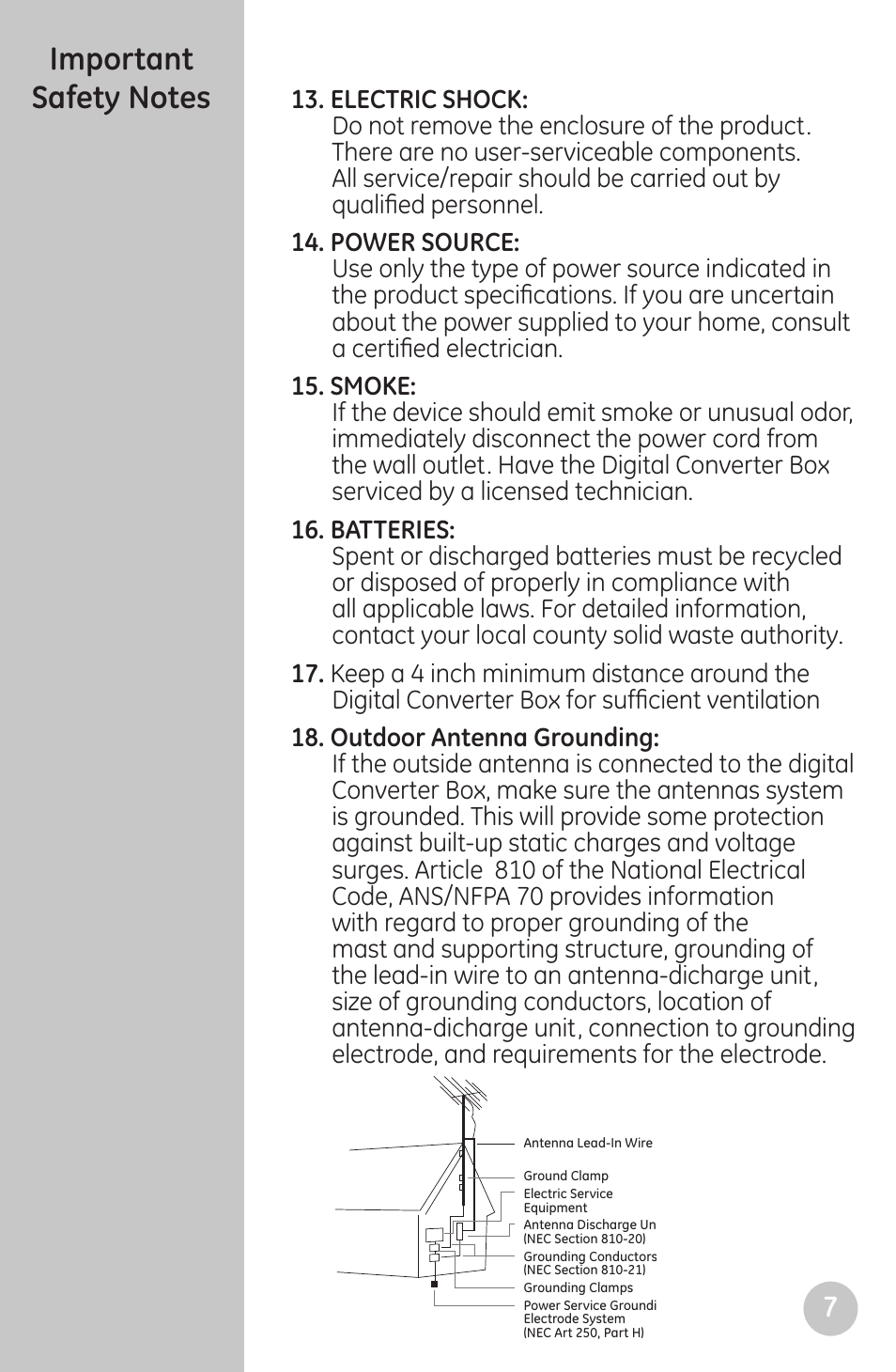 GE 22730 User Manual | Page 7 / 48