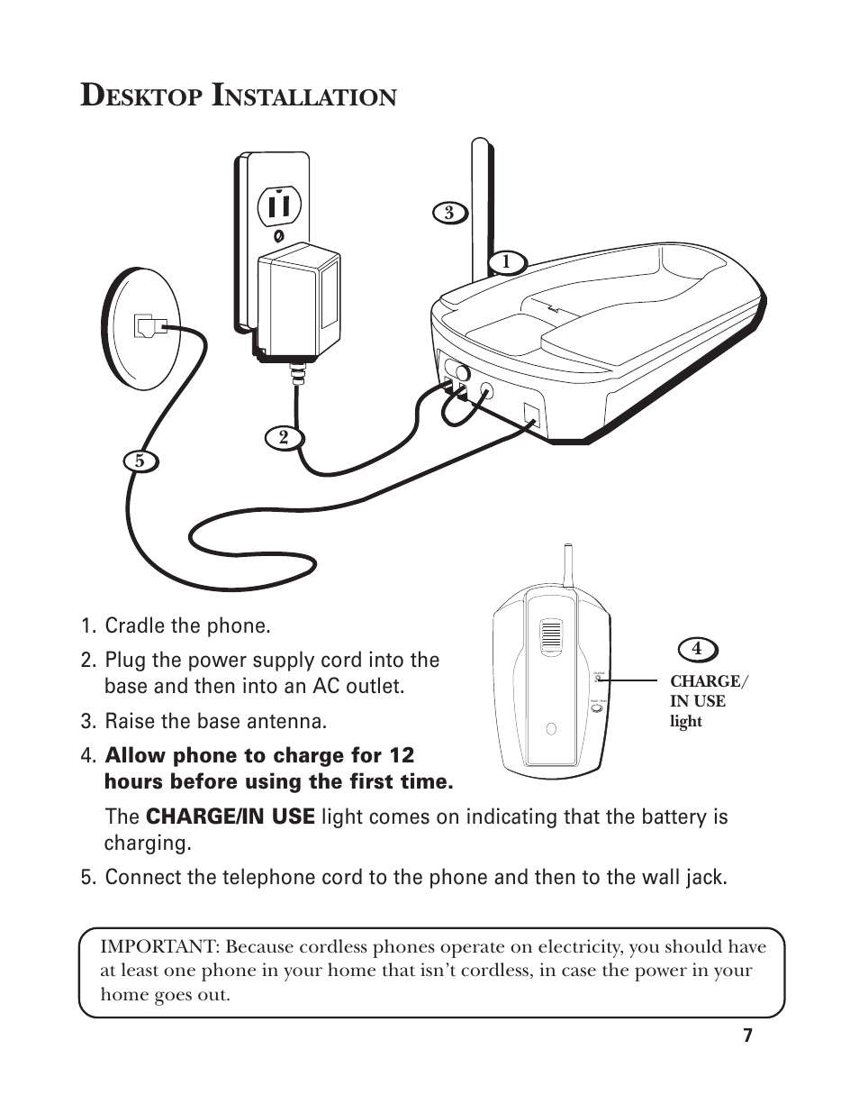 Esktop, Nstallation | GE 2-9772 User Manual | Page 7 / 32