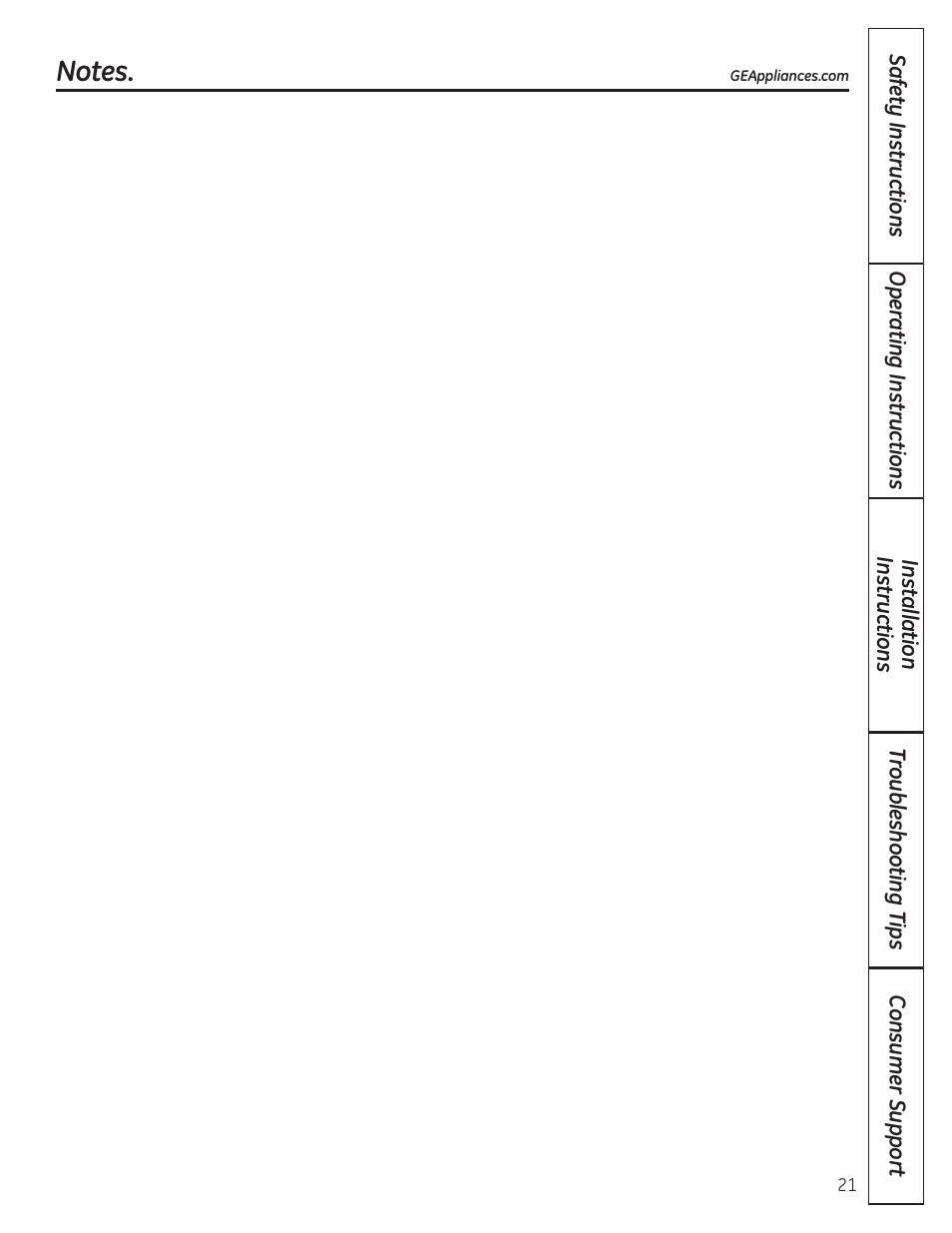 GE GBC12IAX User Manual | Page 21 / 68