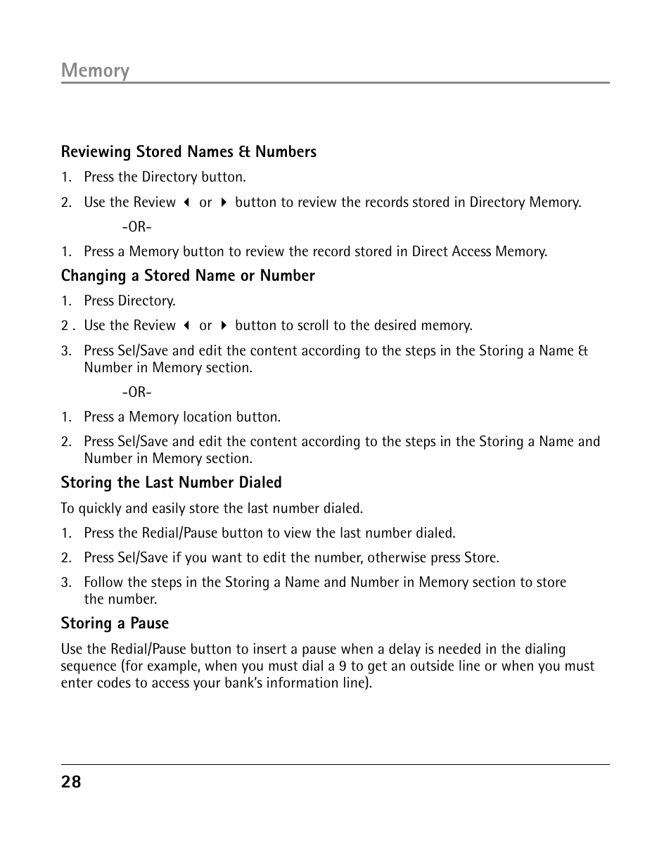 GE 25203 User Manual | Page 28 / 40