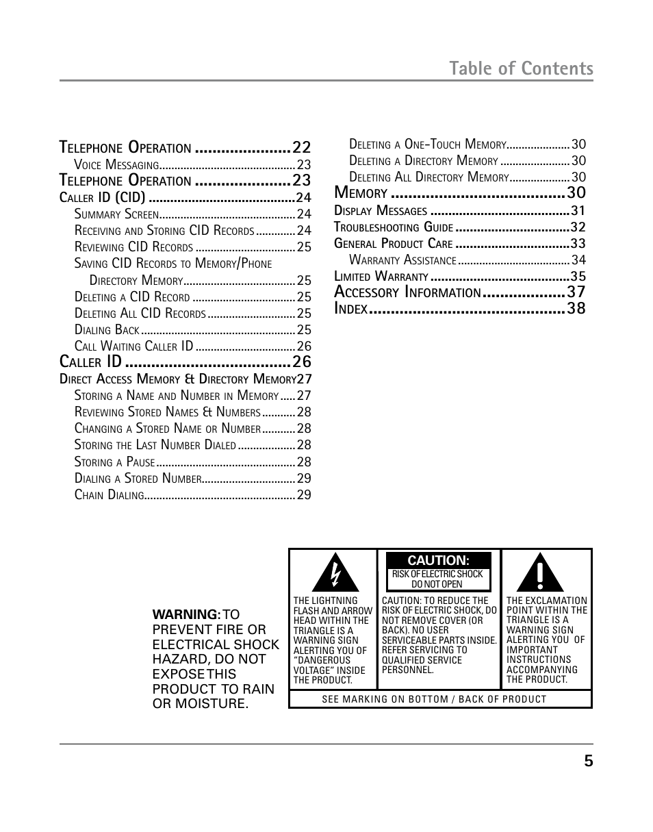 GE 25203 User Manual | Page 5 / 40