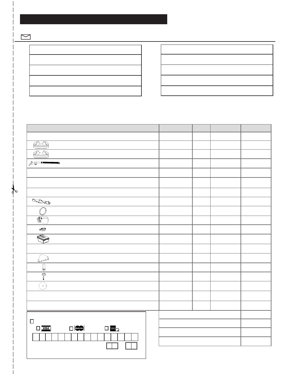 Customer order form, Authorized appliance parts, Accessories/tools | Miscellaneous parts | GE 71722 User Manual | Page 19 / 39