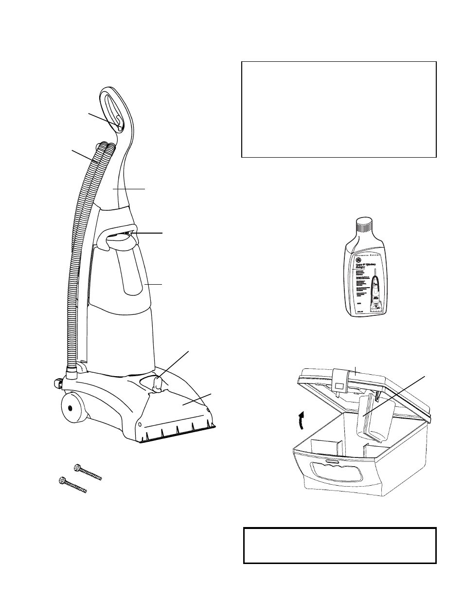 Partes de la lavadora/exractora para alfombras, Notificacion | GE 71722 User Manual | Page 25 / 39