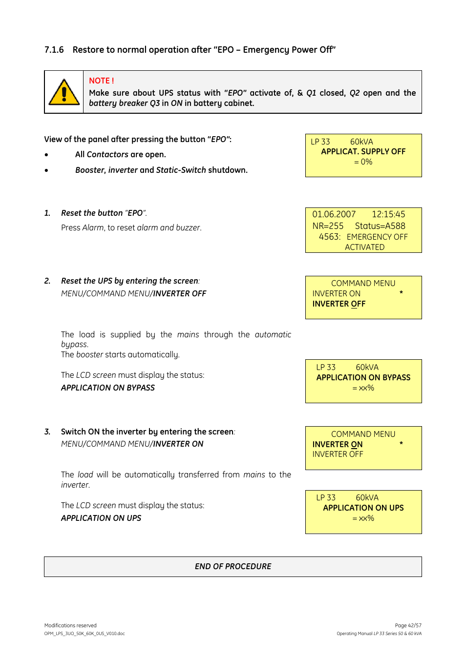 GE DIGITAL ENERGY LP 33 User Manual | Page 42 / 57