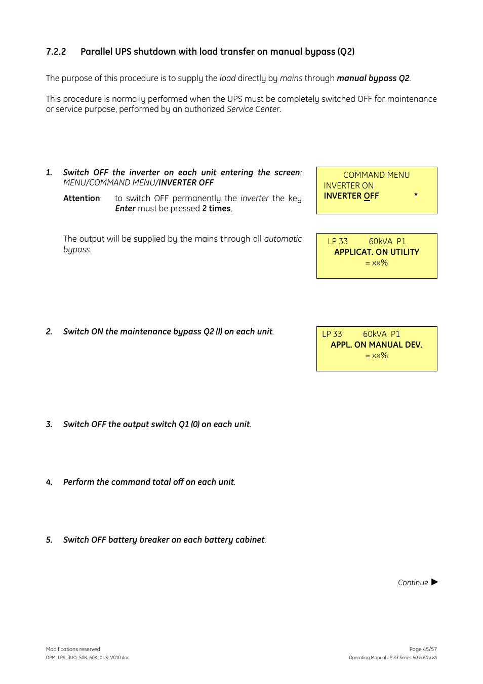 GE DIGITAL ENERGY LP 33 User Manual | Page 45 / 57