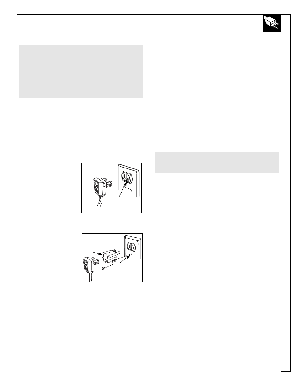 Installation, Adapter plug, Electrical requirements | Grounding, Adapter plug electrical requirements grounding, Installation requirements, Pr eparation installation | GE 162D7740P005 User Manual | Page 11 / 40