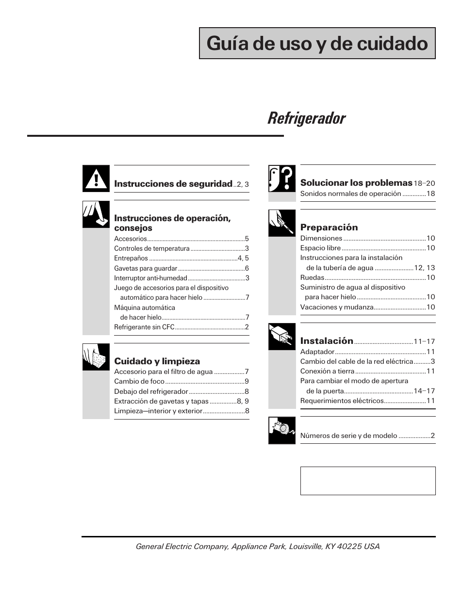 Guía de uso y de cuidado, Refrigerador | GE 162D7740P005 User Manual | Page 21 / 40