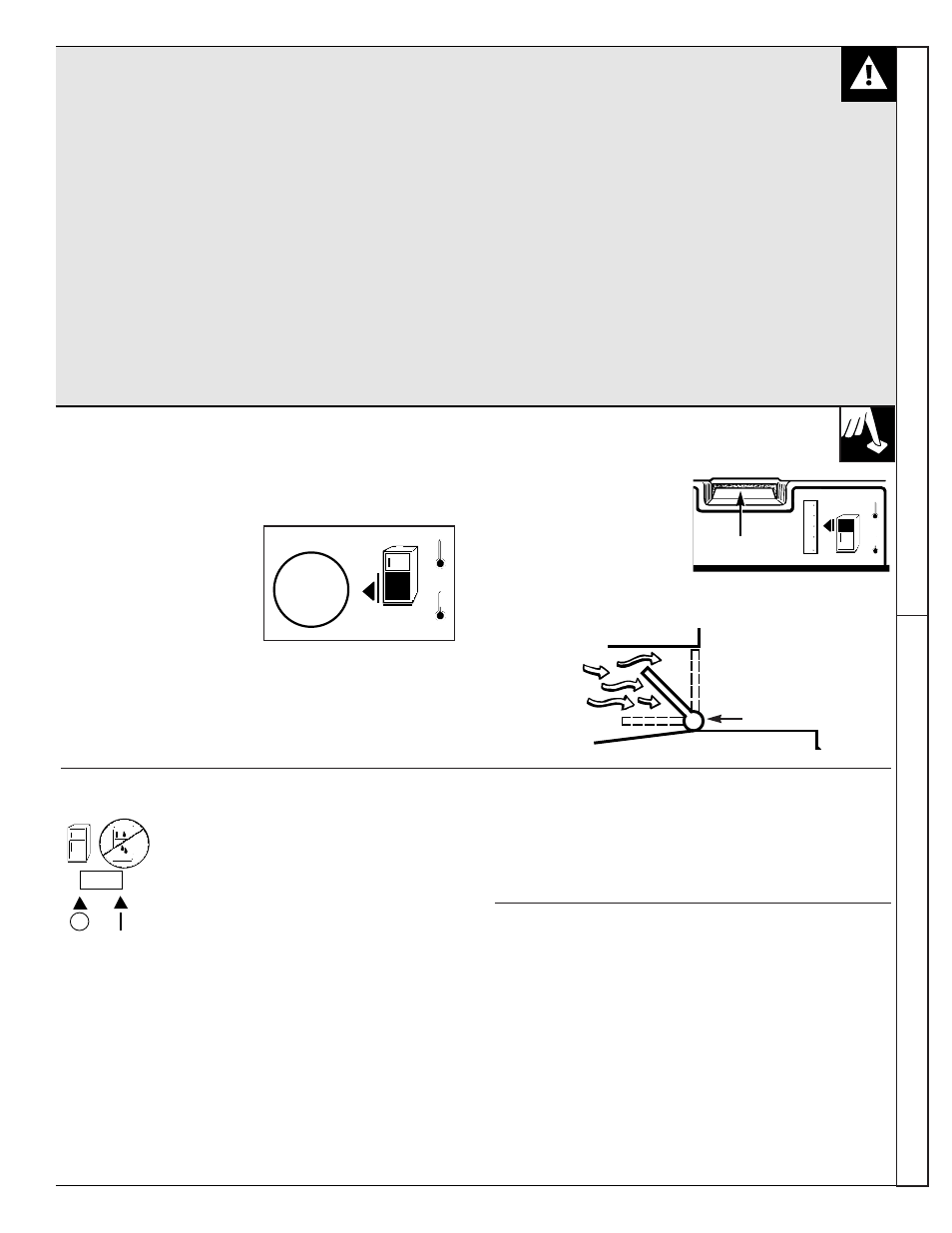 Siga estas instrucciones controles de temperatura, Interruptor anti-humedad no necesita desongelarse, Cómo comprobar la temperatura | GE 162D7740P005 User Manual | Page 23 / 40