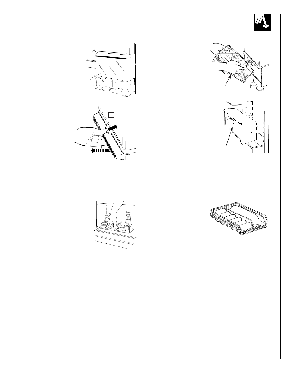 Accesorios, Entr epaños accesorios | GE 162D7740P005 User Manual | Page 25 / 40