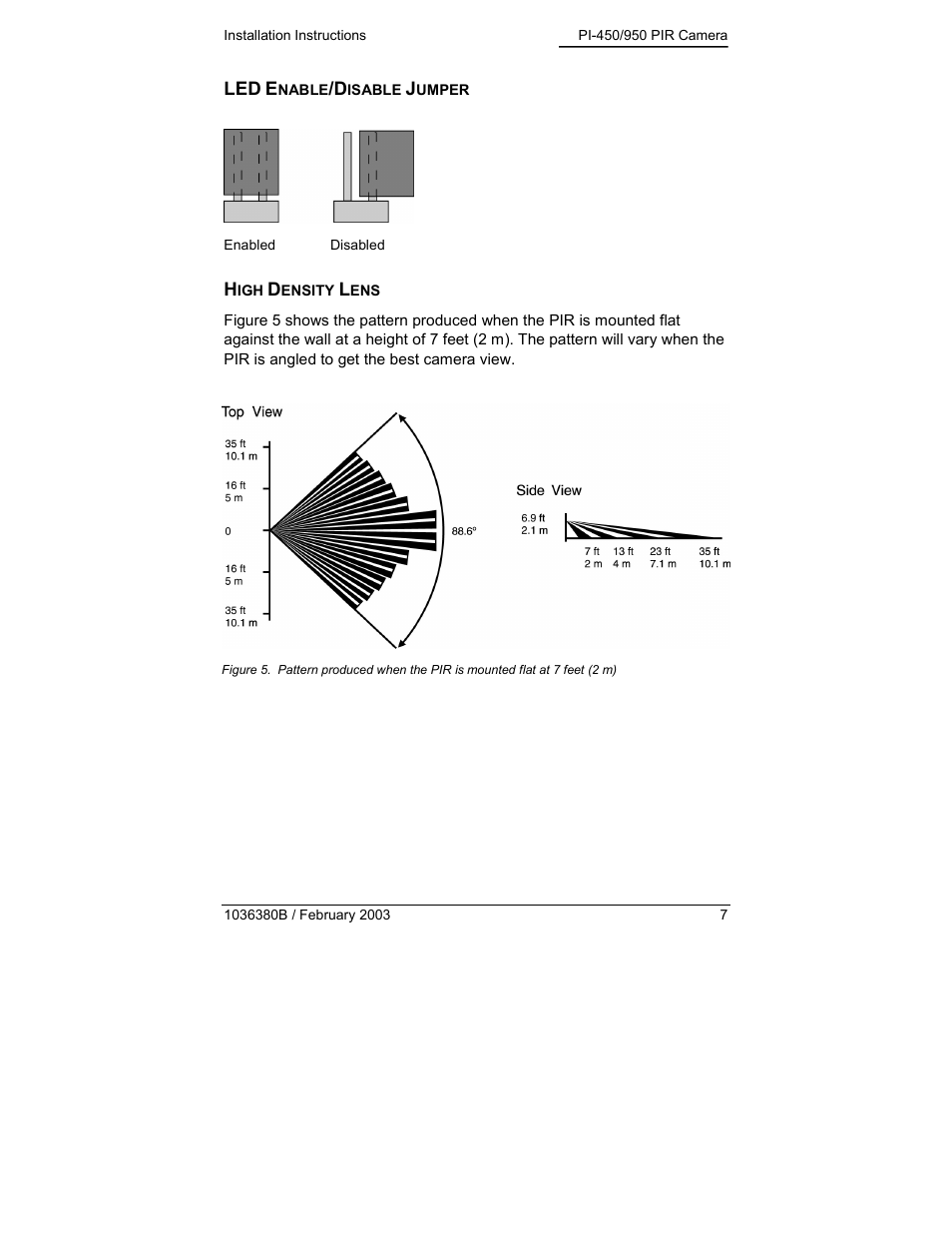 GE PIR Camera PI-450/950 User Manual | Page 7 / 12