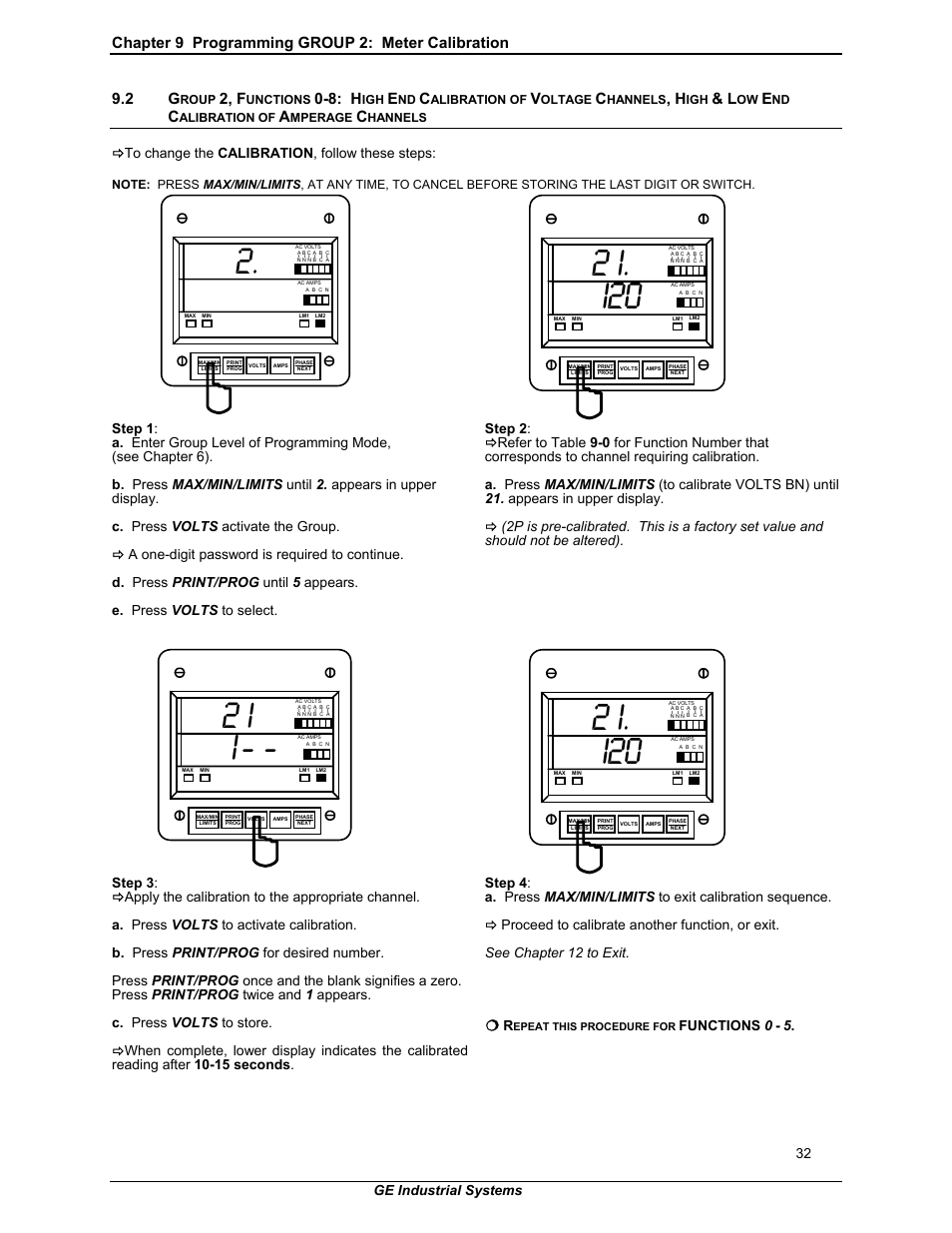 2, f, 8: h | GE EPM 3000P User Manual | Page 37 / 46